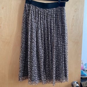 Cheetah print skirt